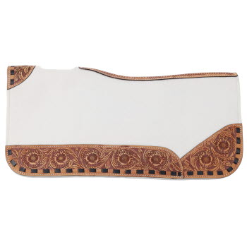 Showman 31x32" Ivory Contoured Felt Pad - Lazy L Ranch Co.
