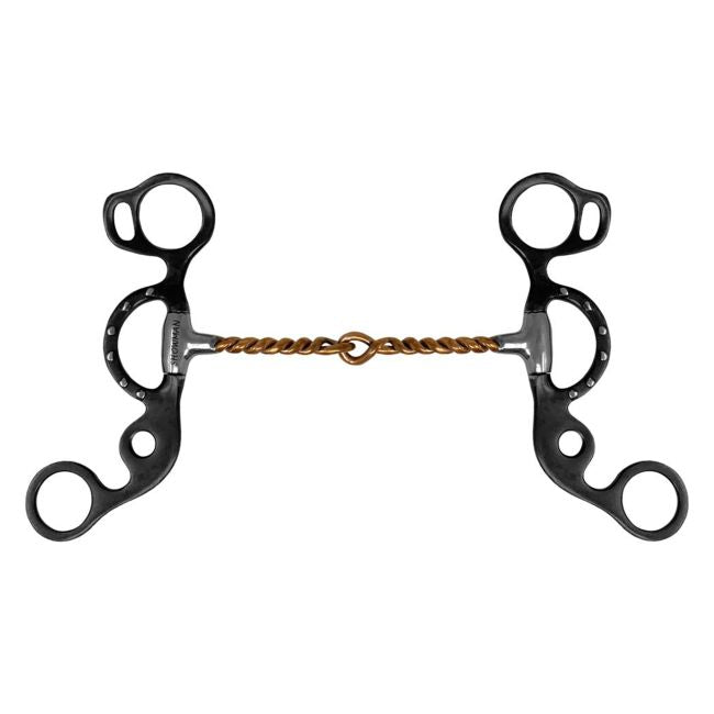 Short Shank Twisted Copper Wire Snaffle Bit