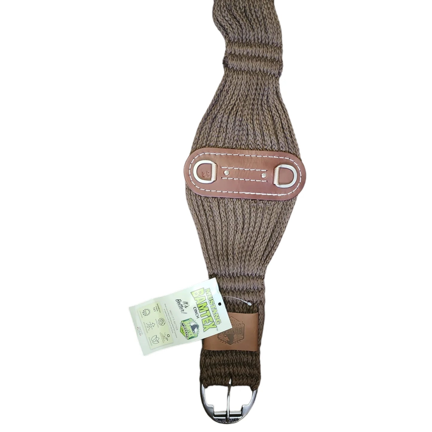 Mustang Bamtex Bamboo roper cinch brown - Lazy L Ranch Co.