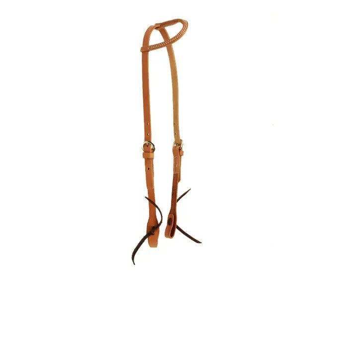 One Ear Light leather- lightweight - Lazy L Ranch Co.