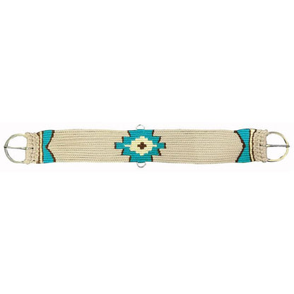 Showman- Multi Strand Wool Blend String Girth with Aztec Design - Lazy L Ranch Co.