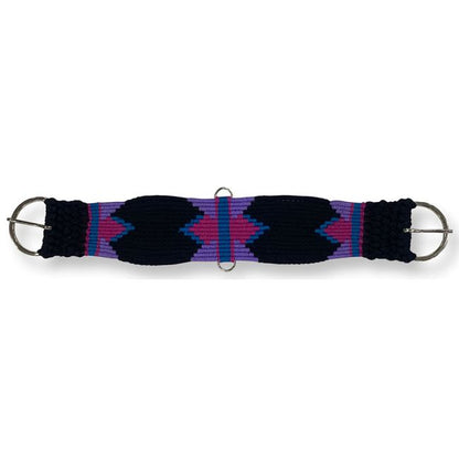 Showman- Multi Strand Wool Blend String Girth with Aztec Design - Lazy L Ranch Co.