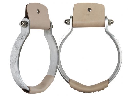 Engraved Aluminum Oxbow Stirrup