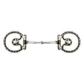 Showman brown steel concho snaffle