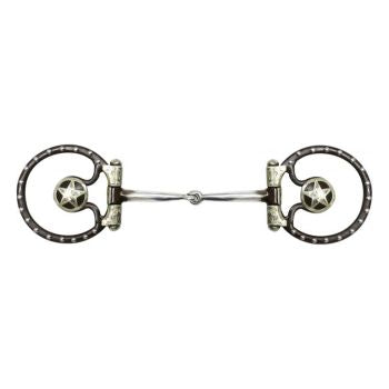 Showman brown steel concho snaffle - Lazy L Ranch Co.