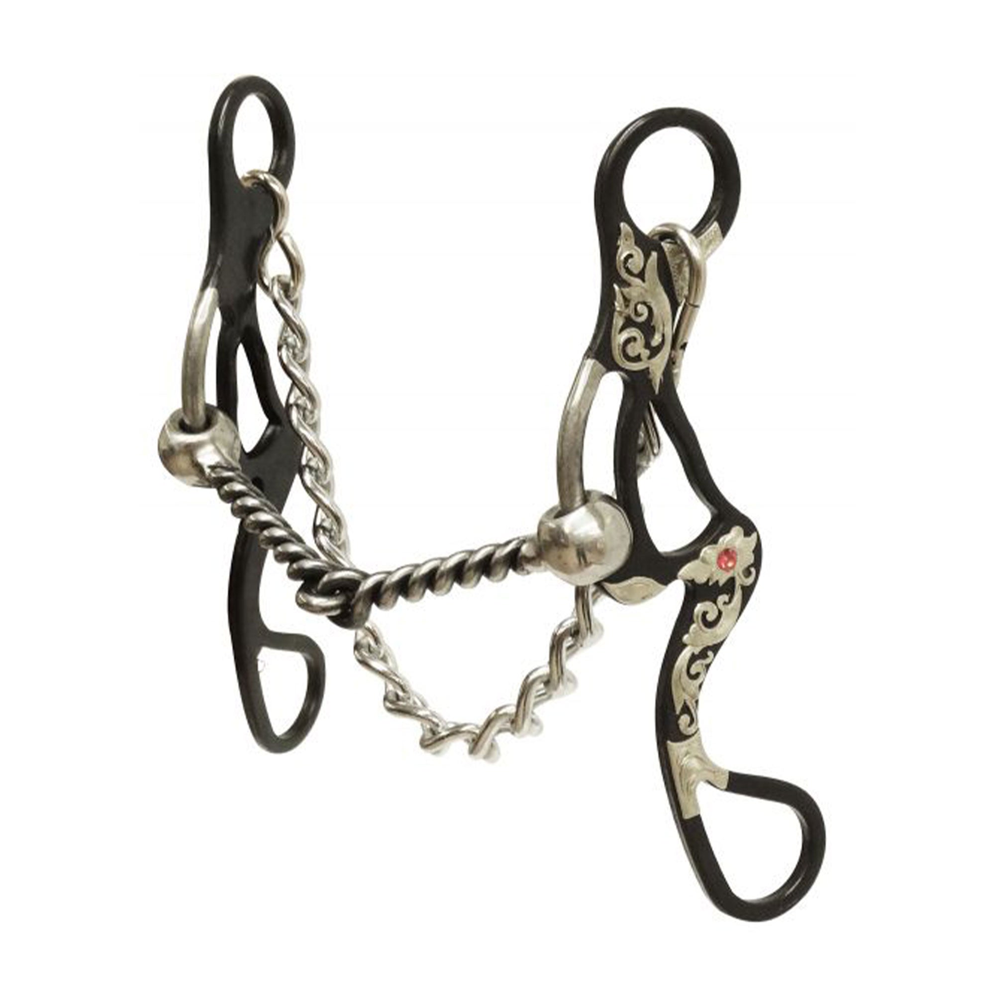 Showman Blue steel shank with twisted sliding mouth