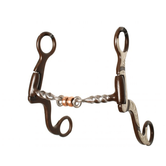 Showman brown steel twist with copper roller - Lazy L Ranch Co.