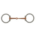 Showman stainless steel show flat twisted ring cheeks copper broken mouthpiece