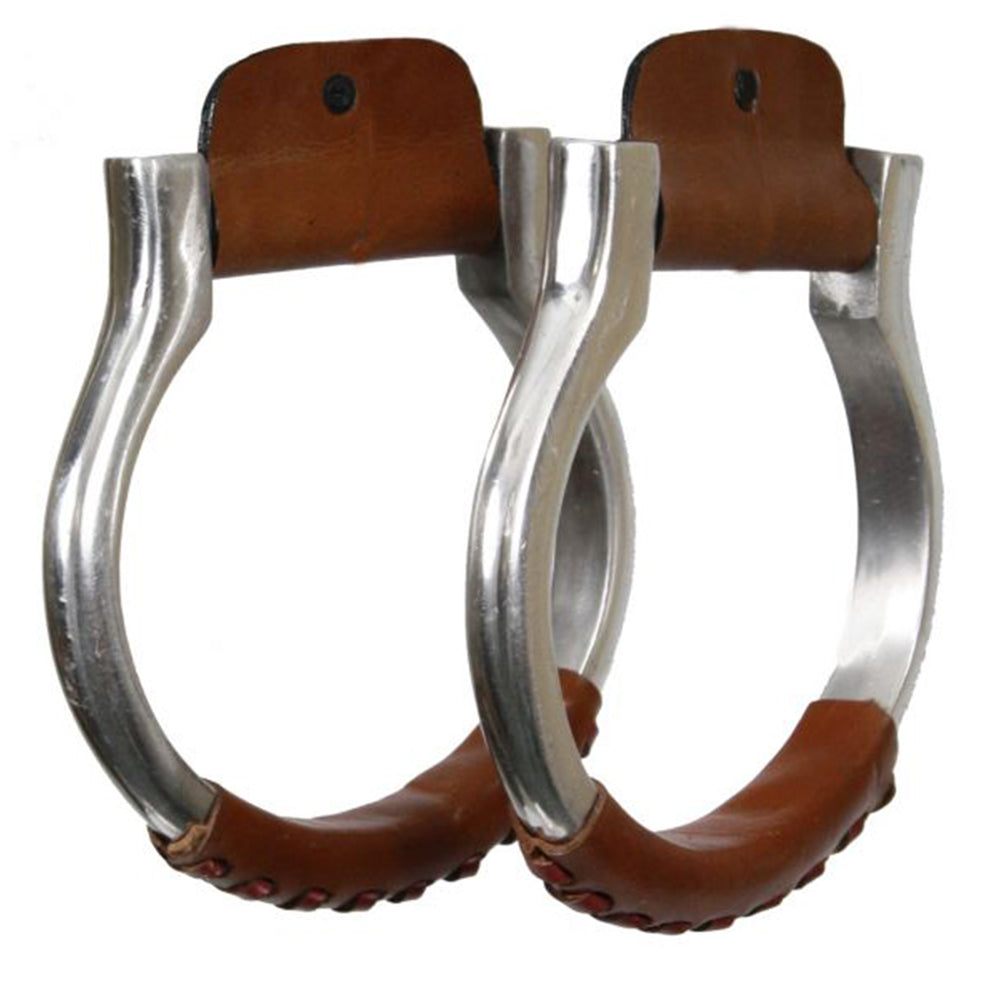 Polished Aluminum Oxbow Stirrups - Lazy L Ranch Co.