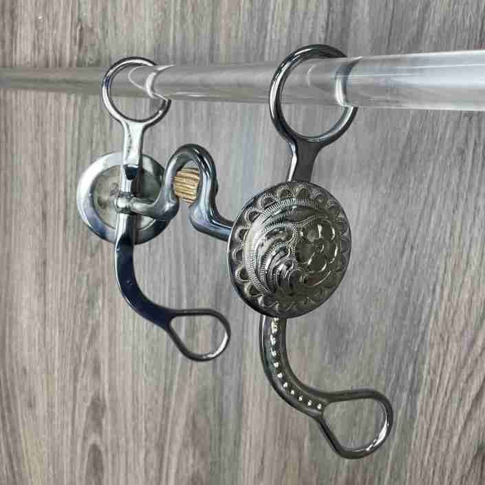 Eagle Rock Solid Mouth Low Port Bit with Copper Cricket - Lazy L Ranch Co.