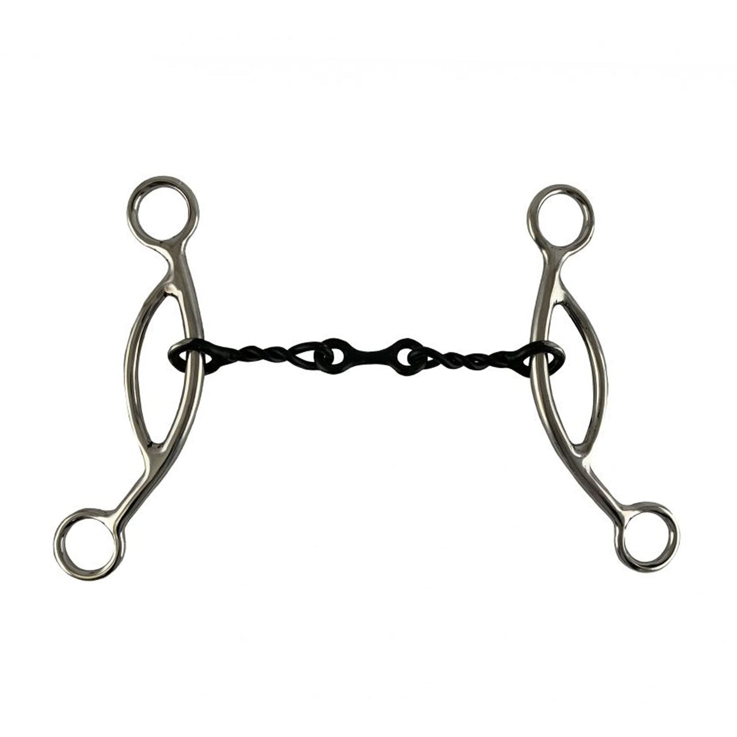 Showman Stainless Steel sweet iron dog bone with sliding gag - Lazy L Ranch Co.