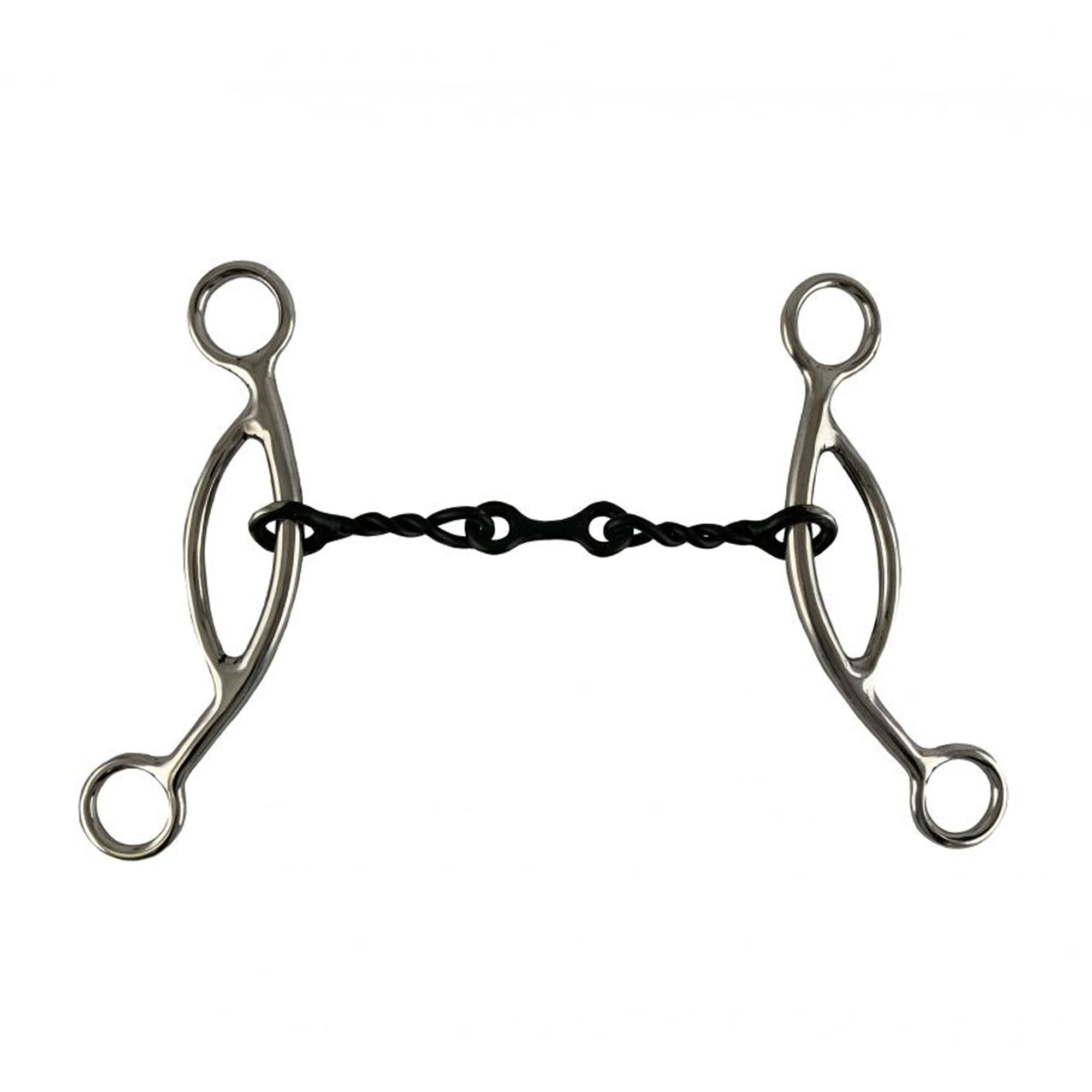 Showman Stainless Steel sweet iron dog bone with sliding gag