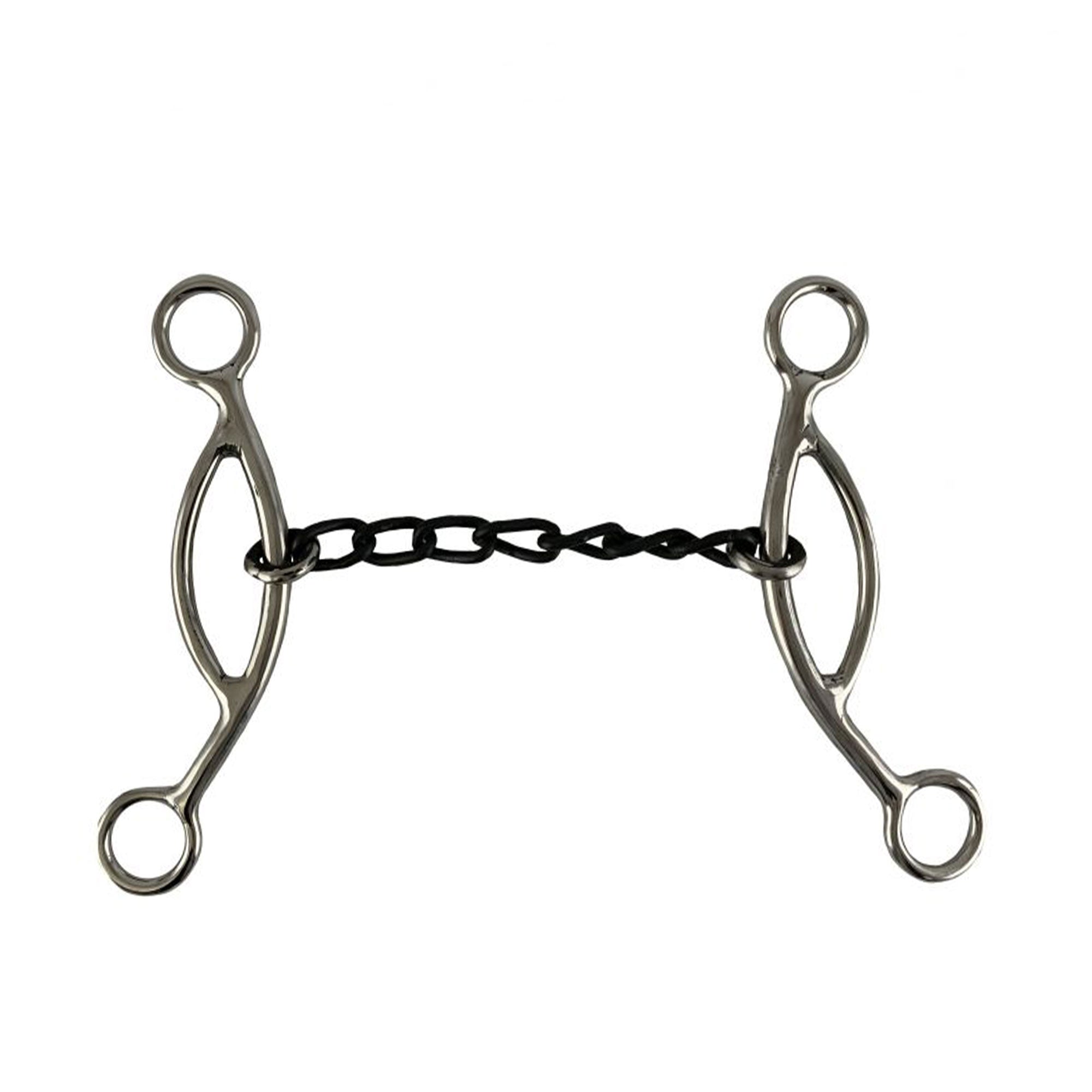 Showman Stainless Steel sweet iron mouth chain with sliding gag