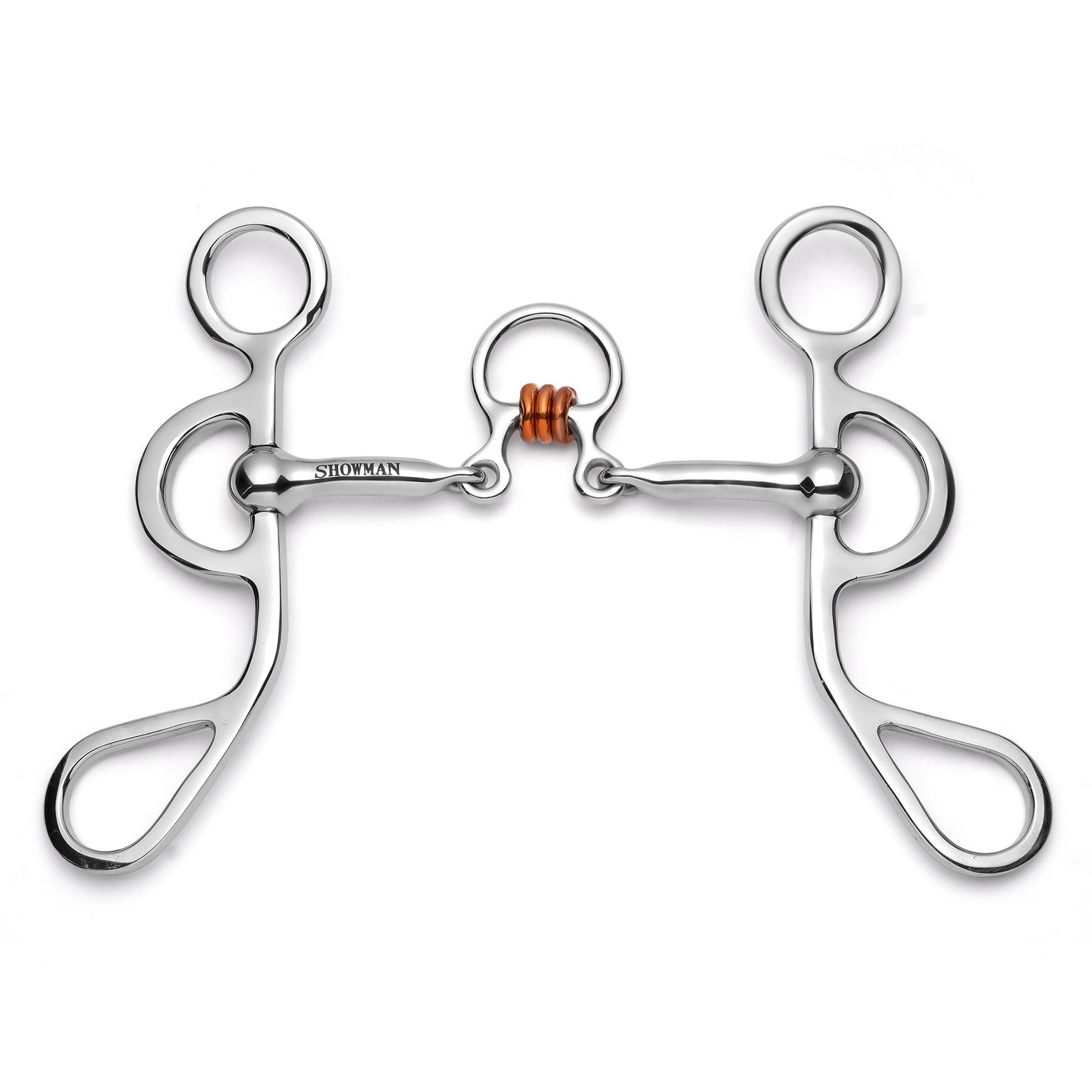 Showman Argentine Shank with 3 piece jointed copper roller - Lazy L Ranch Co.