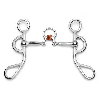 Showman Argentine Shank with 3 piece jointed copper roller - Lazy L Ranch Co.