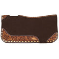 Klassy Cowgirl 28"x30" Toffee Bloom Contoured Felt Pad