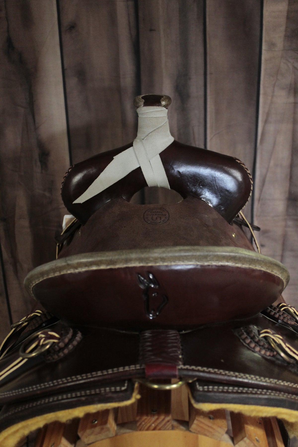 Sulphur River Saddlery- 16" Chocolate Mule Saddle - Lazy L Ranch Co.