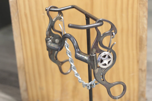 Wilbur Bits- Flat Bar Solid Port - Lazy L Ranch Co.