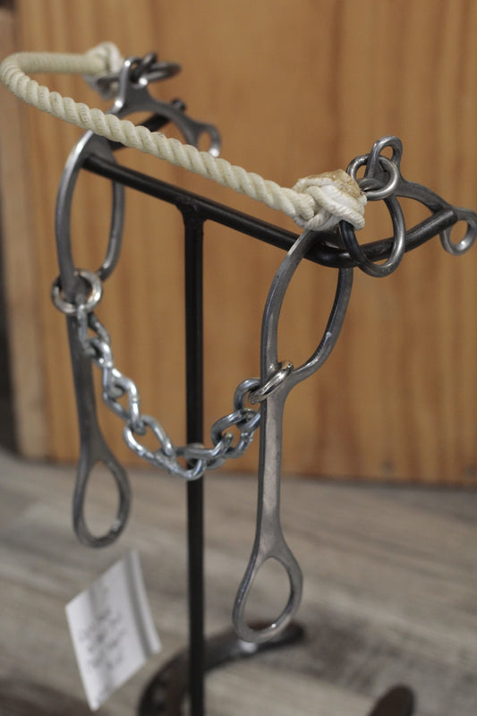 Wilbur Bits- Rope Nose Wilbur Bit Chain Mouth - Lazy L Ranch Co.