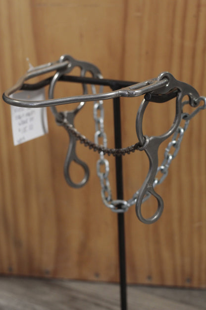 Wilbur Bits- Metal Nose Chain Mouth Wilbur - Lazy L Ranch Co.