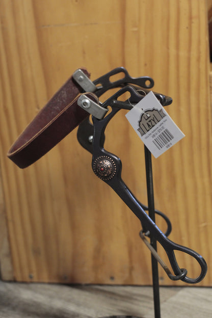 Wilbur Bits- Hackamore- Leather Nose - Lazy L Ranch Co.