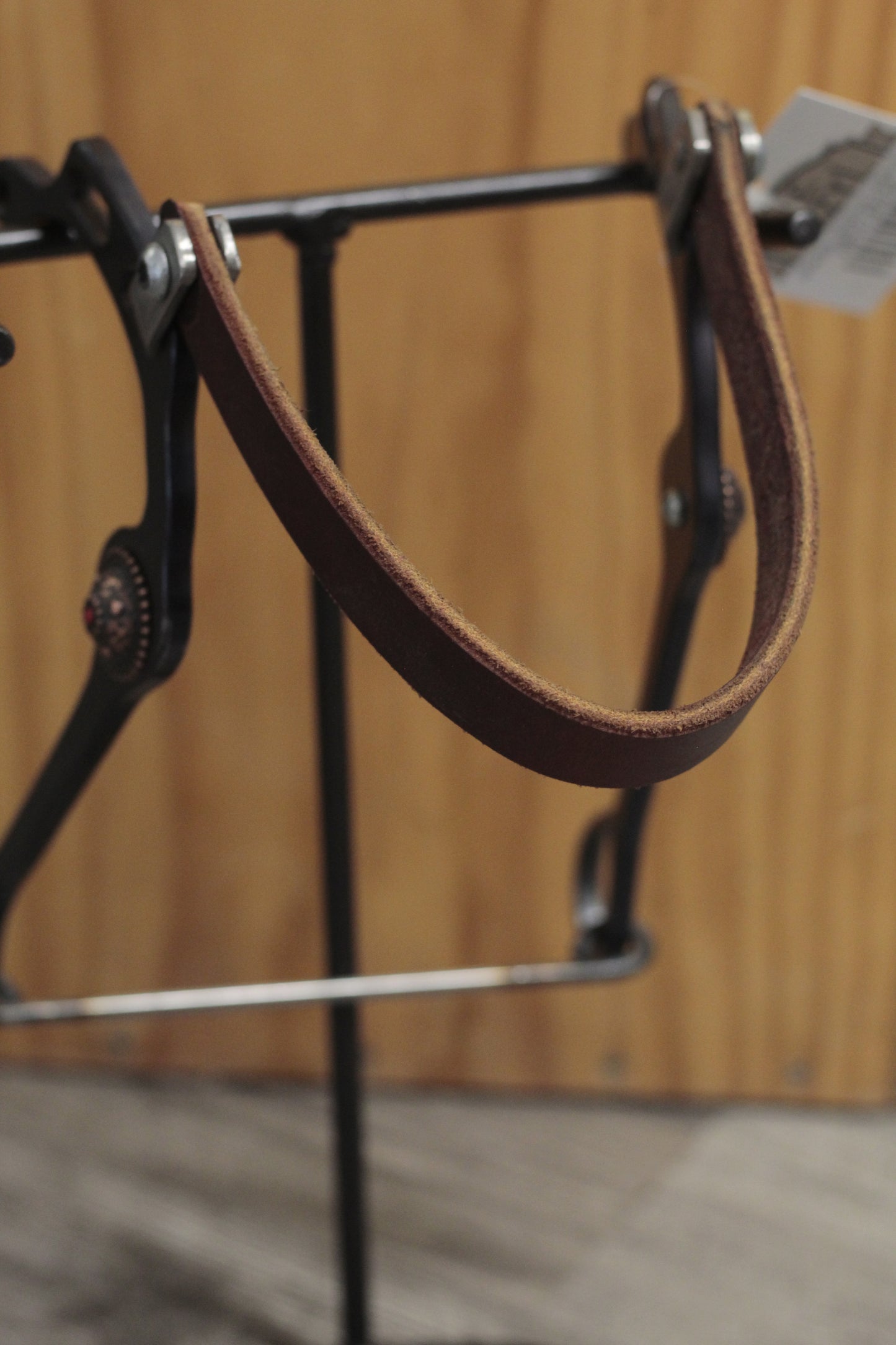 Wilbur Bits- Hackamore- Leather Nose - Lazy L Ranch Co.