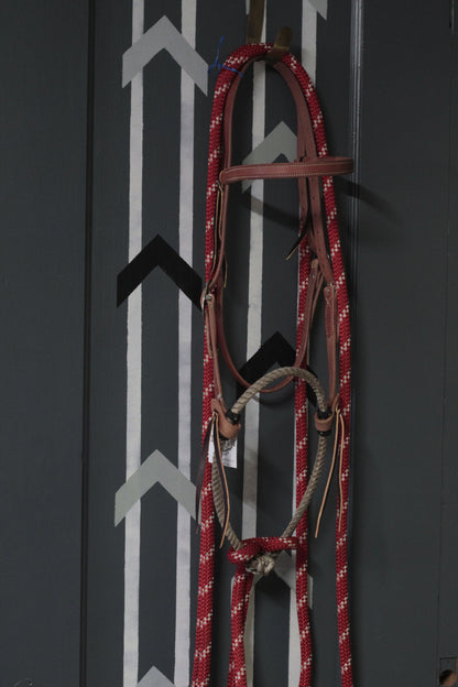 Handmade- Lariat Nose Loping Hackamore - Lazy L Ranch Co.