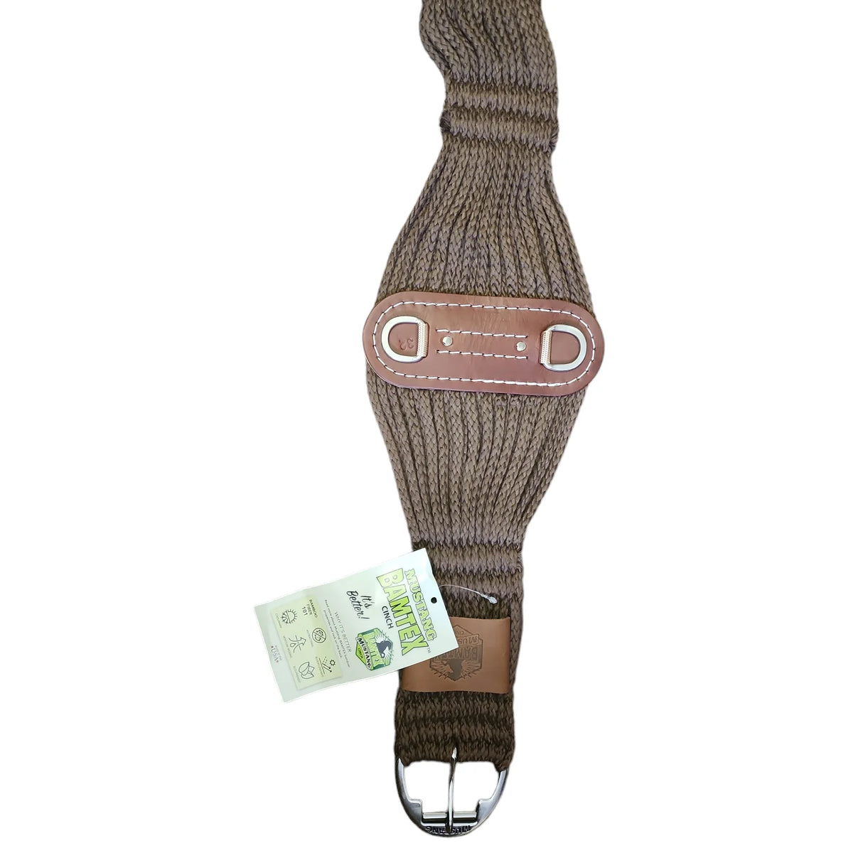 Mustang Bamtex Bamboo roper cinch brown - Lazy L Ranch Co.