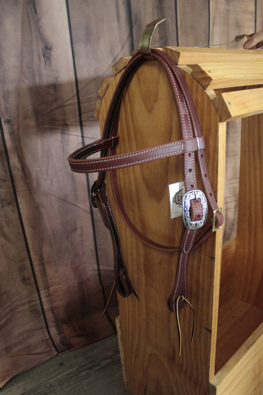 Browband Headstall with JW Buckles - Lazy L Ranch Co.