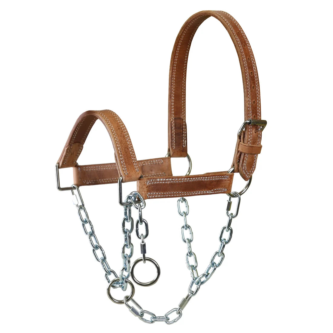 Heavy Duty Mule Halter With Draw Chain