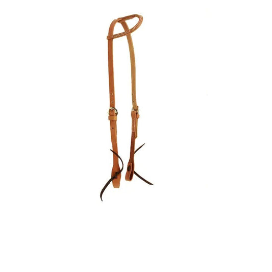 One Ear Light leather- lightweight - Lazy L Ranch Co.