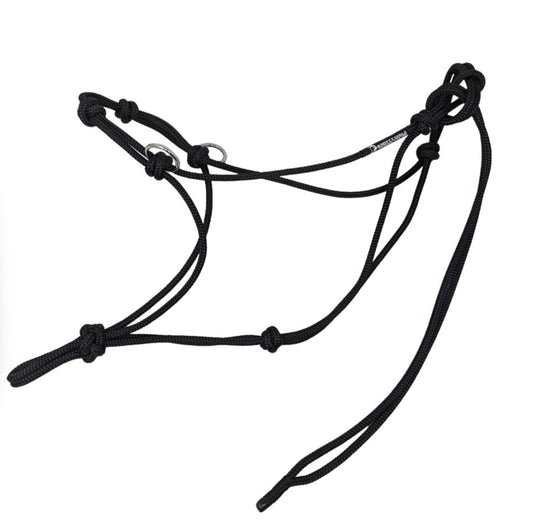 Knotty Girlz- Stiff 4-Knot Side Pull Halter with Rings on Nose - Lazy L Ranch Co.