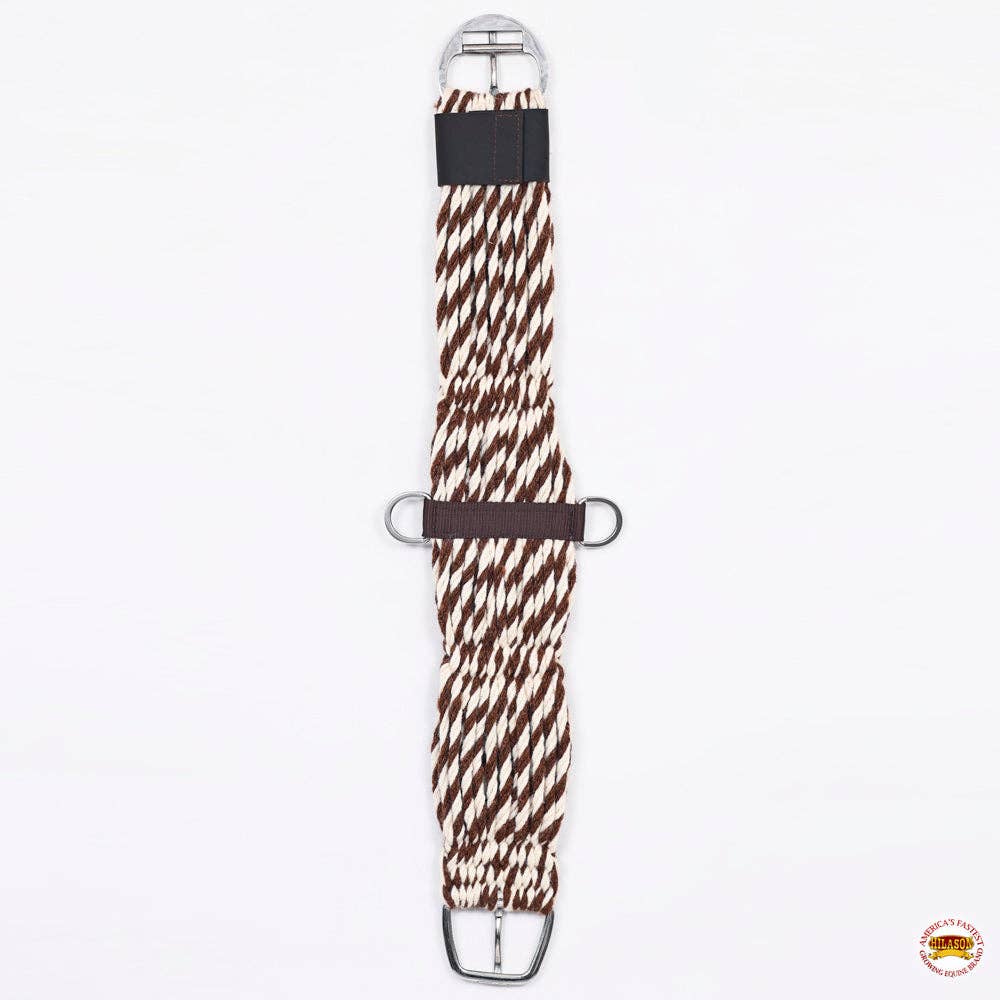 HILASON Horse Girth Western Wool 27 Strand Breathable Saddle Cinch Stainless Steel | Cinch | Girth Strap for Horses | Back Cinch for Western Saddle | Western Cinch | Saddle Cinch Strap | Back Cinch