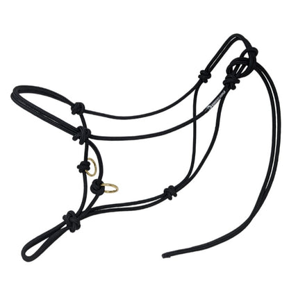 Knotty Girlz- Stiff 4-Knot Side Pull Halter with Rings on Chin - Lazy L Ranch Co.