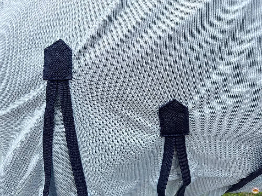 HILASON 72" Horse Fly Sheet with Neck UV Protect Mesh Bug Mosquito Summer White | Horse Fly Sheet | Horse Western Fly Sheet | Fly Sheets for Horses | Mosquitoes Protection for Horses