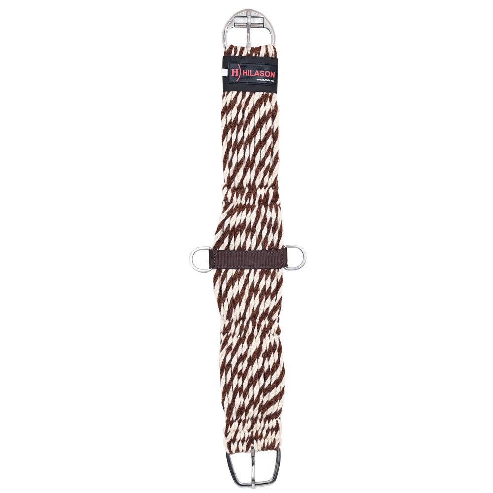 HILASON Horse Girth Western Wool 27 Strand Breathable Saddle Cinch Stainless Steel | Cinch | Girth Strap for Horses | Back Cinch for Western Saddle | Western Cinch | Saddle Cinch Strap | Back Cinch