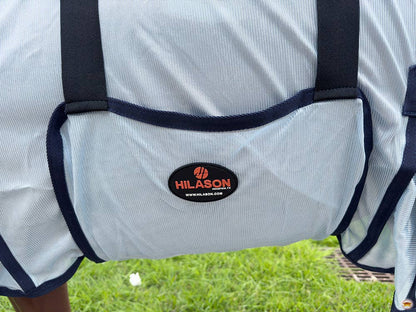 HILASON 72" Horse Fly Sheet with Neck UV Protect Mesh Bug Mosquito Summer White | Horse Fly Sheet | Horse Western Fly Sheet | Fly Sheets for Horses | Mosquitoes Protection for Horses - Lazy L Ranch Co.